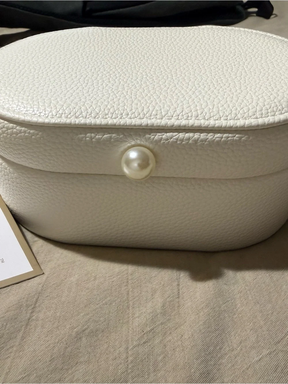 cupcakes & cashmere Cream Floral Jewelry Case with Pearl Snap - Picture 2 of 6